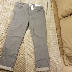 Loft Gray Modern Skinny Cuffed Jean, Size 29/8